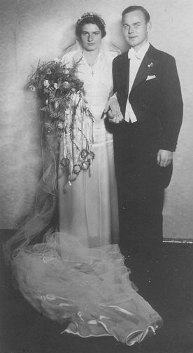 Das Hochzeitspaar Woelky-Reisch 1936
